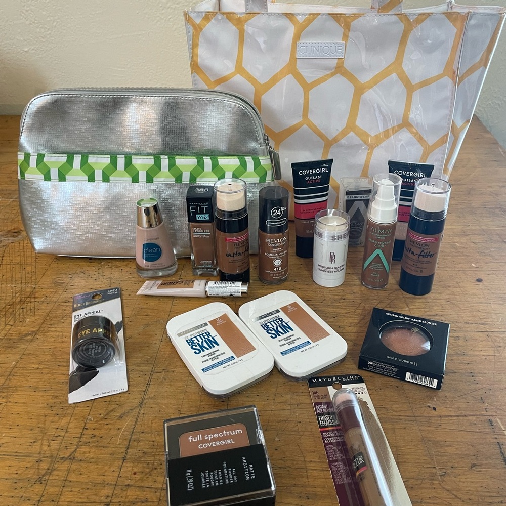 NWT Cosmetics Lot + Clinique bags